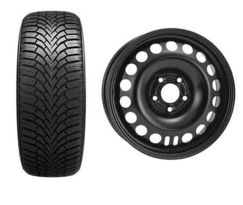 Roata completa Astra J 5x105 janta otel ALCAR 9247 6.5x16 + anvelopa Iarna Sailun IceBlazer Alpine+ 205/55R16 91H + Senzor presiune ALCAR
